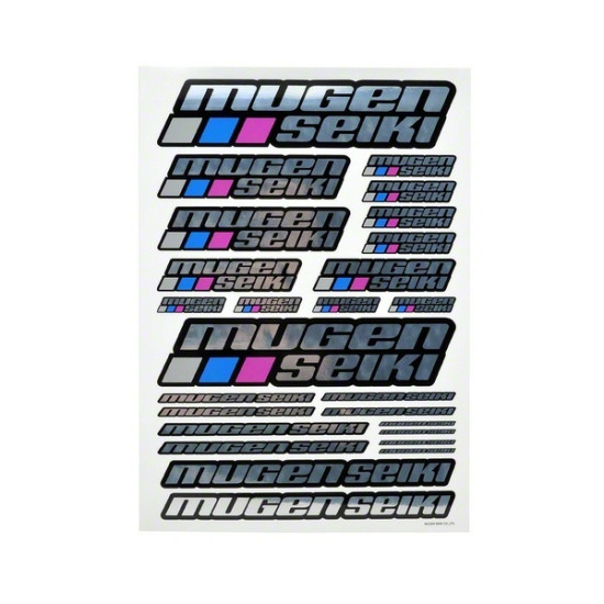 Adesivi logo Mugen cromato